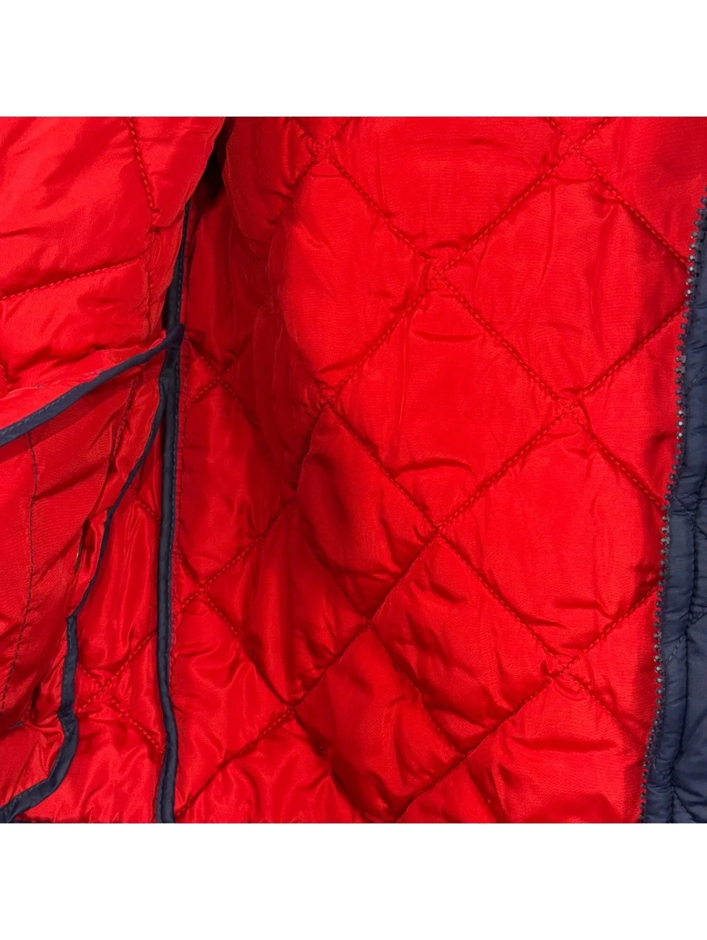 Polo Ralph Lauren Boys Quilted Bomber Jacket Navy Blue Size Medium (10-12)